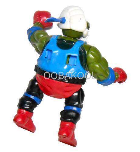 TEENAGE MUTANT NINJA TURTLES / LEONARDO KICK BOXING / 1992 / VINTAGE 11cm OobaKool Action Figure