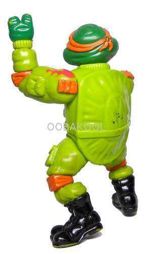 TEENAGE MUTANT NINJA TURTLES / MICHAELANGELO PAINTBALL / VINTAGE 11cm OobaKool Action Figure