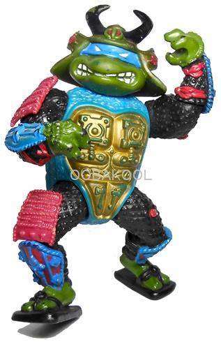 TEENAGE MUTANT NINJA TURTLES / LEONARDO SAMURAI / 1990 / VINTAGE 11cm OobaKool Action Figure