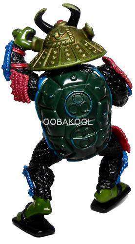 TEENAGE MUTANT NINJA TURTLES / LEONARDO SAMURAI / 1990 / VINTAGE 11cm OobaKool Action Figure
