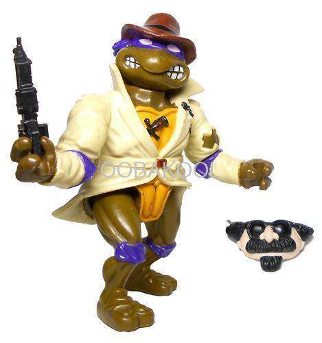 TEENAGE MUTANT NINJA TURTLES / DONATELLO UNDERCOVER / 1990 / VINTAGE 11cm OobaKool Action Figure