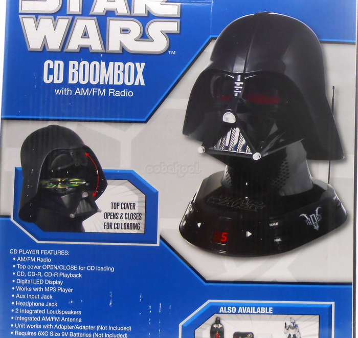 Star Wars / Darth Vader CD Boombox AM/FM Radio / Jazwares 2011 Lucas Film / NIB / EXTREMELY RARE!!