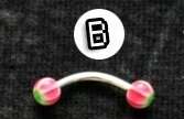 Curved Barbell Round Top - Style B