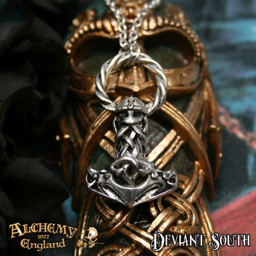 Alchemy Gothic VAP2 Mjollnir pewter pendant necklace