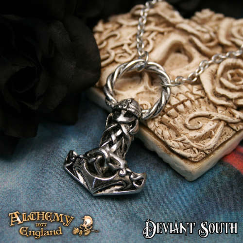 Alchemy Gothic VAP2 Mjollnir pewter pendant necklace
