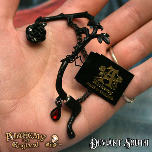 Last Chance! Alchemy Gothic E276 Rose of Passion Stud Ear-wrap (left)
