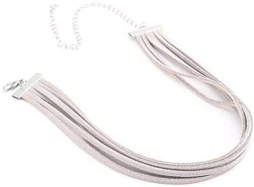 Grey Multi-layer Faux Leather Choker