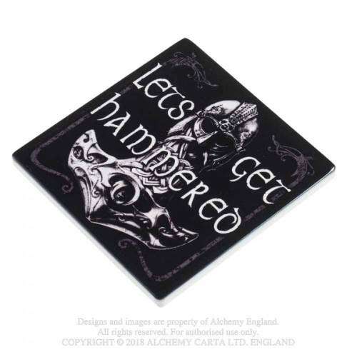 Alchemy Gothic CC3 Let`s Get Hammered Individual Ceramic Coaster