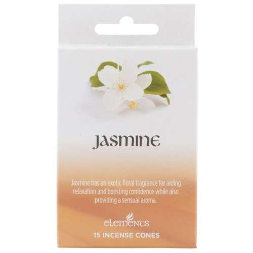 Elements Incense Cones - Jasmine (15 jumbo cones)