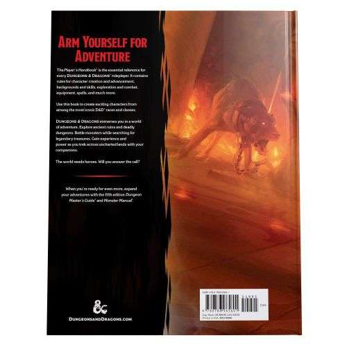 NEW - IN STOCK - Dungeons and Dragons RPG: Players Handbook (book only)