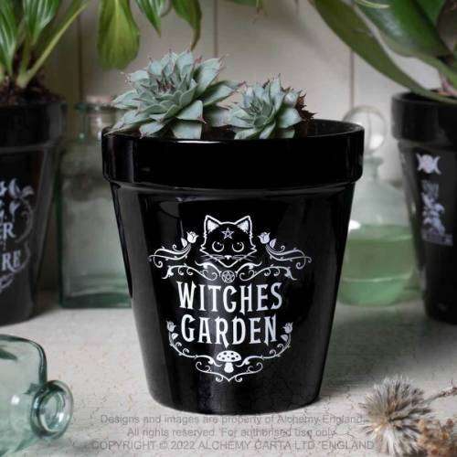 Alchemy Gothic GPP1 Plant Pot: Witches Garden