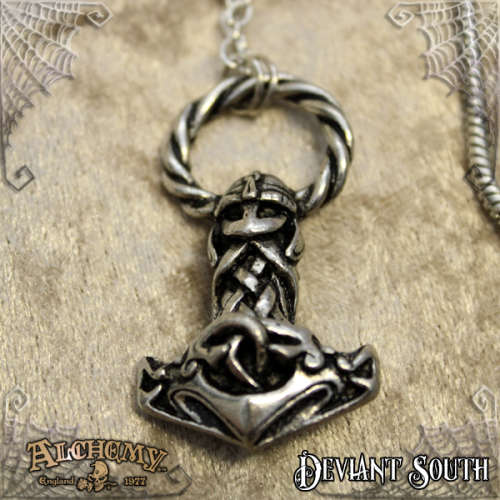 Alchemy Gothic VAP2 Mjollnir pewter pendant necklace
