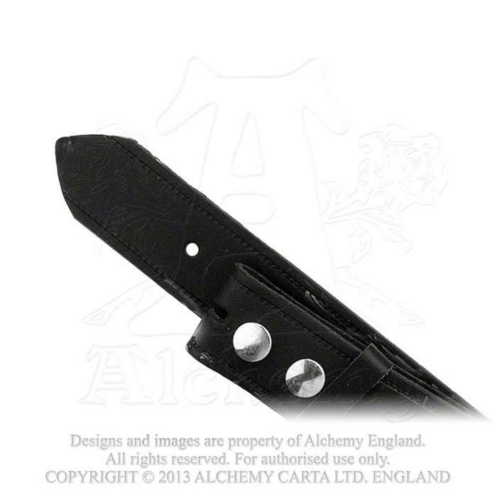 Alchemy Gothic L1B Leather Belt - Size: Small (buckle not included)