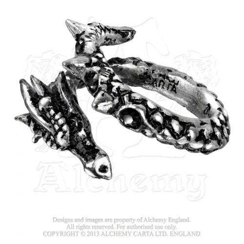 Alchemy Gothic AG-R183 Vis Viva Ring - UK Size: W-Y (adjustable)