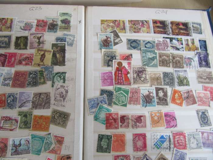 FOR THE BEGINNER OR SERIOUS SEARCHER - OLD STOCK BOOK FILLED WITH 25 FULL PAGES - BID PER PAGE