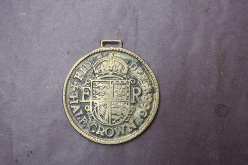HEAVY BRASS MEDALION - 100 MM. DIAM