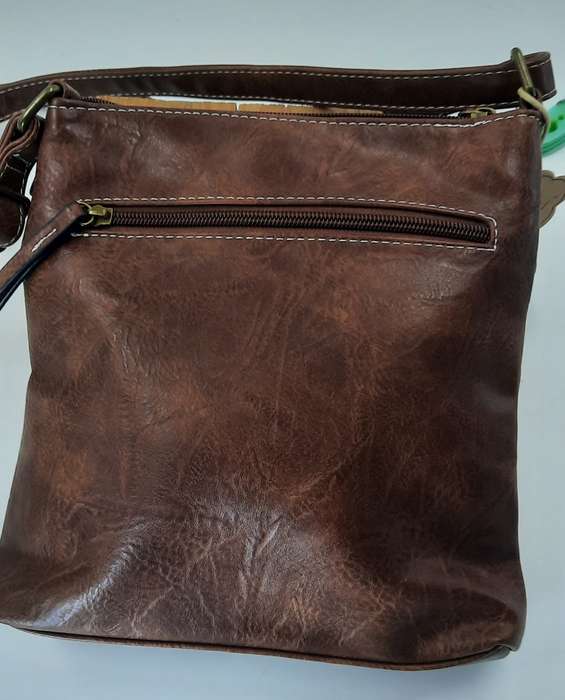 ##SUPER STYLISH## COTTON ROAD SLING/SHOULDER BAG IN BROWN! ##VERY NICE##