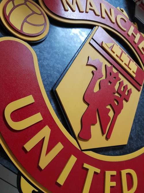 Large Manchester United layered Wooden sign 600mm