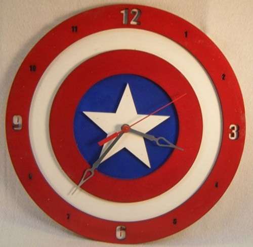 Captain America Shield Clock