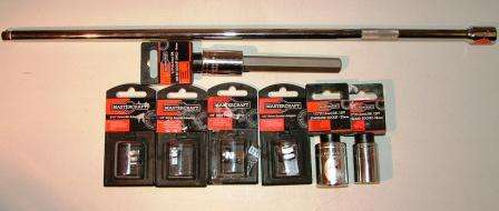 MASTERCRAFT MIXED TOOL SET : CHROME VANADIUM STEEL