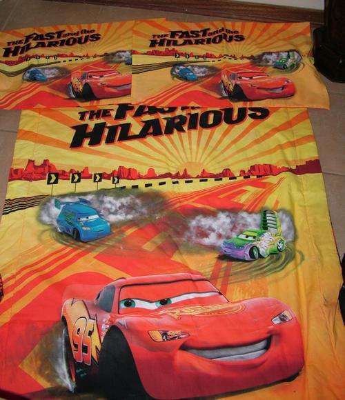 CARS DUVET COVER WITH 2 PILLOW COVERS AND A SHEET