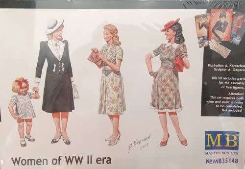 Master Box Ltd Model, Women of WW II Era - 1/35 Scale