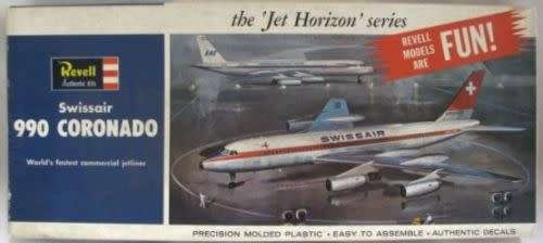 Revell Model, Convair 990 Coronado Swissair - 1/135