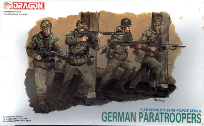 Dragon Model, German Paratroopers (World`s Elite Force Series) (4 Figures)