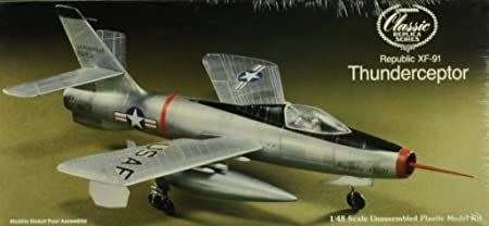 The Lindberg Line Models, Republic XF-91 Thunderceptor Model Airplane Classic 1 /48 Scale
