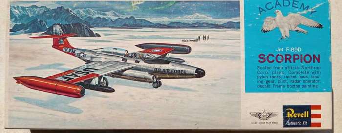 Revell Model, Scorpion Northop F-89D Fighter Jet, Authentic Model Kit.