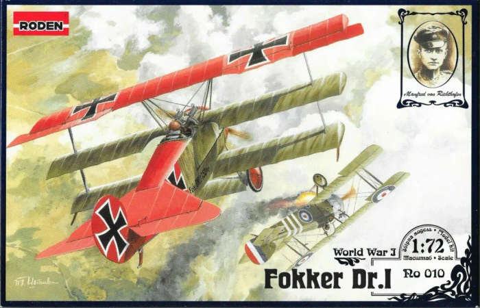 WWI German Fokker DR.I Airplane Model Kit
