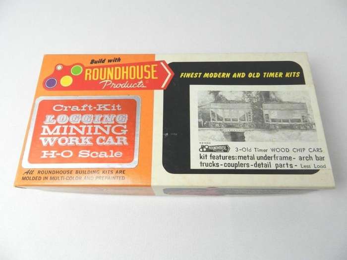 LOGGING MINING WORK CARS CRAFT KIT  HO ROUNDHOUSE 1501