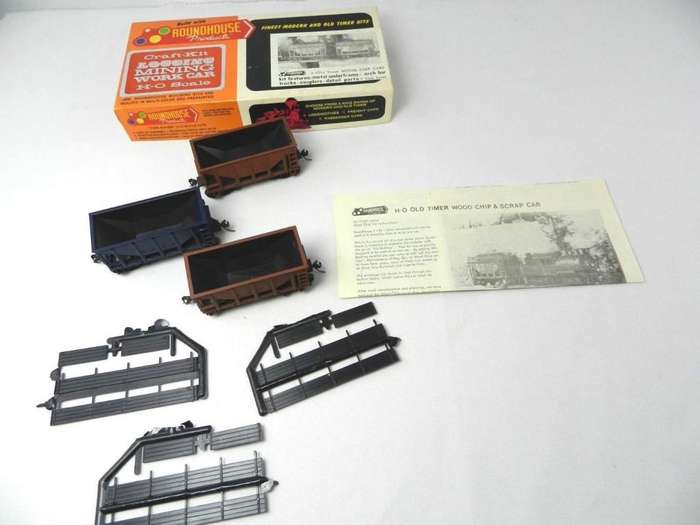 LOGGING MINING WORK CARS CRAFT KIT  HO ROUNDHOUSE 1501