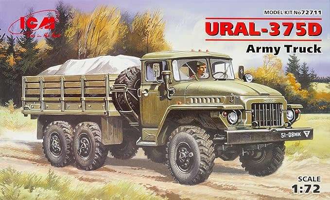 Soviet Ural-375D Army Truck ICM | No. 72711B | 1:72