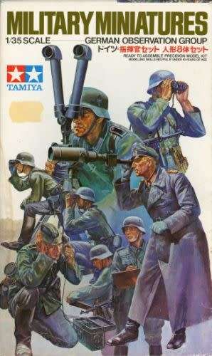 Military Miniatures German Observation Group Tamiya 1/35 Scale #3573,  Plastic Kit
