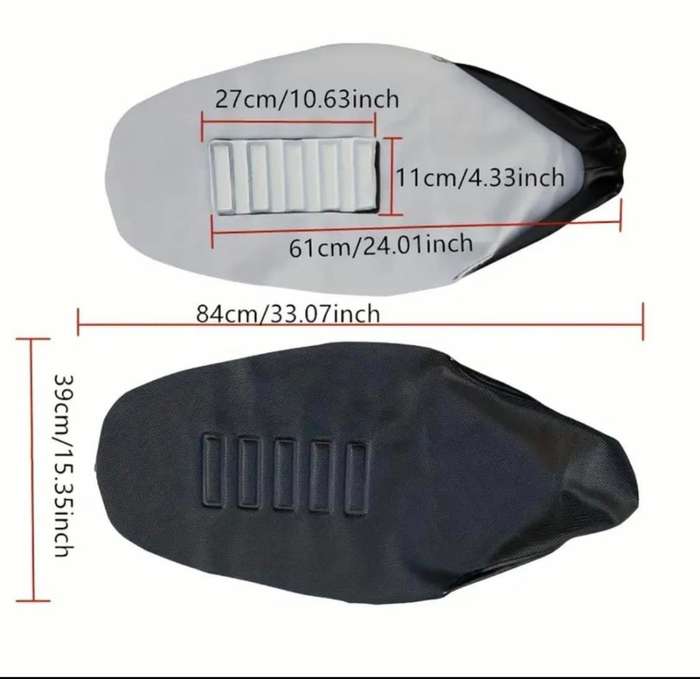 Motocross Seat Gripper Cover -  Anti-Slip and Waterproof - Universal