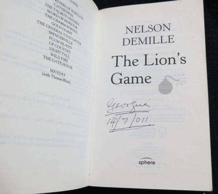 The Lion's Game by Nelson DeMille