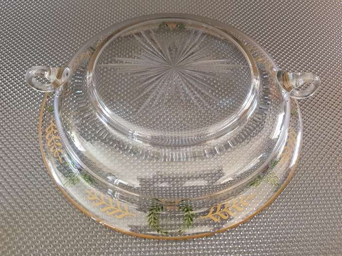 Lovely Large 12 Piece Glass Platter with Serving Dishes.