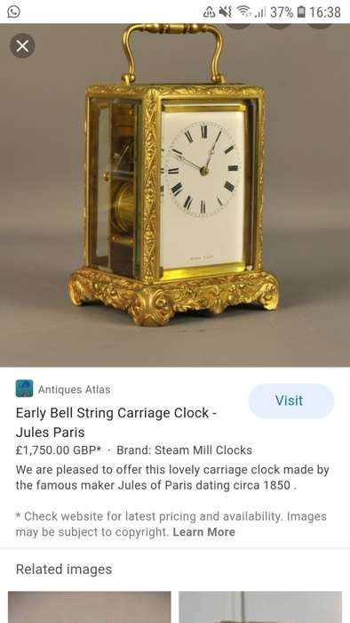 A 19th Century Carriage Clock by Jules of Paris