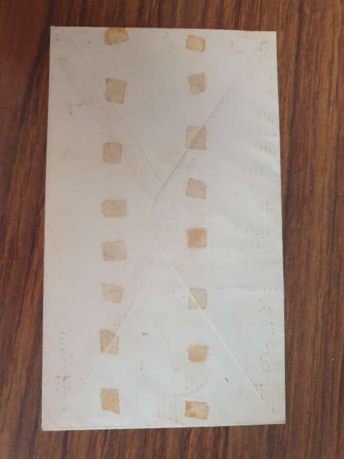 Envelope South Africa 1949 containing d denomination stamps