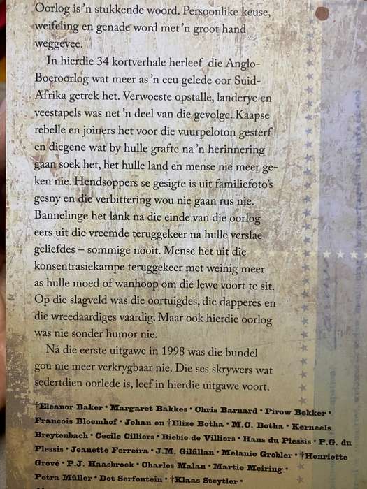 Boereoorlogstories: 34 verhale van die oorlog van 1899 - 1902. Jeanette Ferreira.
