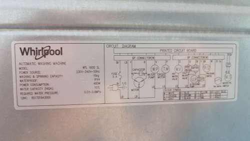 whirlpool Automatic Top Loader 16Kg Washing Machine