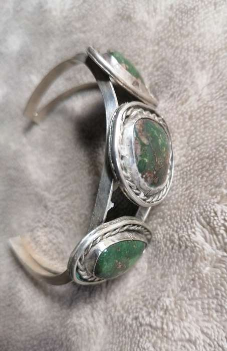 NAVAJO Green Turquoise Silver bracelet
