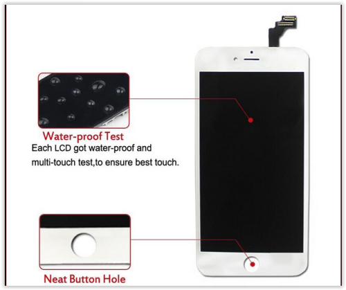 AAA+ Black/White LCD Digitizer full assemle for iphone 6 , 6plus , 6s, 6s plus No dead pixels