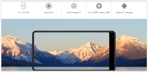 BLUBOO D5 PRO Smartphone 5.5" display 3GB 32GB MTK6737 Quad-core Android 7.0 2700mAh 13MPfingerprint