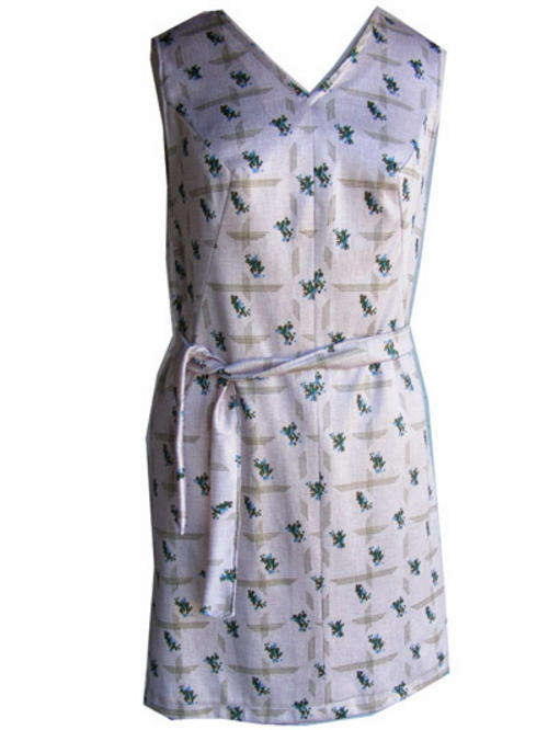 Vintage Light Brown and green flower dress