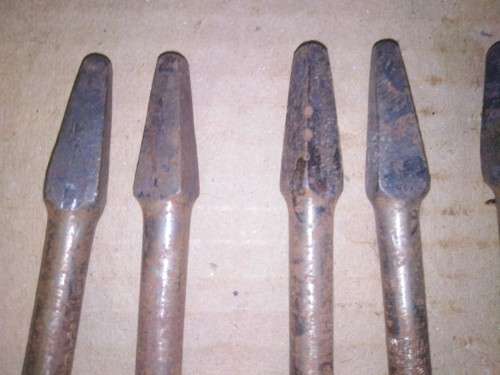 VINTAGE FOOTPRINT AUGER BITS - SET OF 13 WITH BOX  -Please C Pics N Description