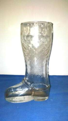 VINTAGE GLASS BOOT 21cm- Please refer to description for more info and postage