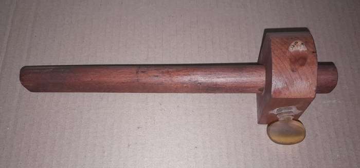 A MORTICE/MARKING GAUGE WITH RULED SHAFT + ANOTHER  - AS PER PICTURES