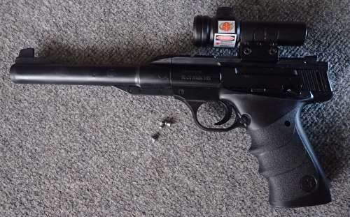 Browning Buck Mark URX  .177 Pellet pistol with red dot laser sight